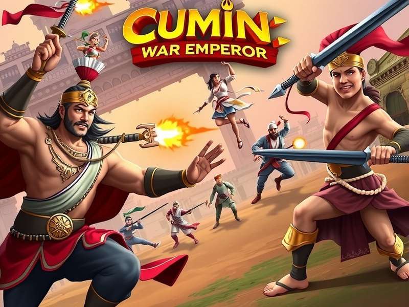 Cumin War Emperor gameplay screenshot showing strategic battle